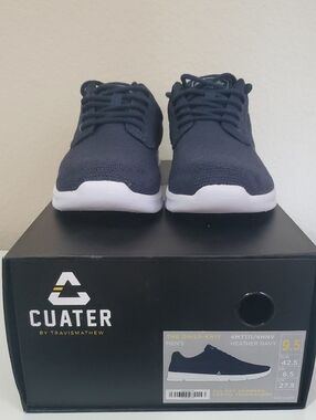Cuater Men’s Heather Navy Knit Sneakers - Casual Comfort